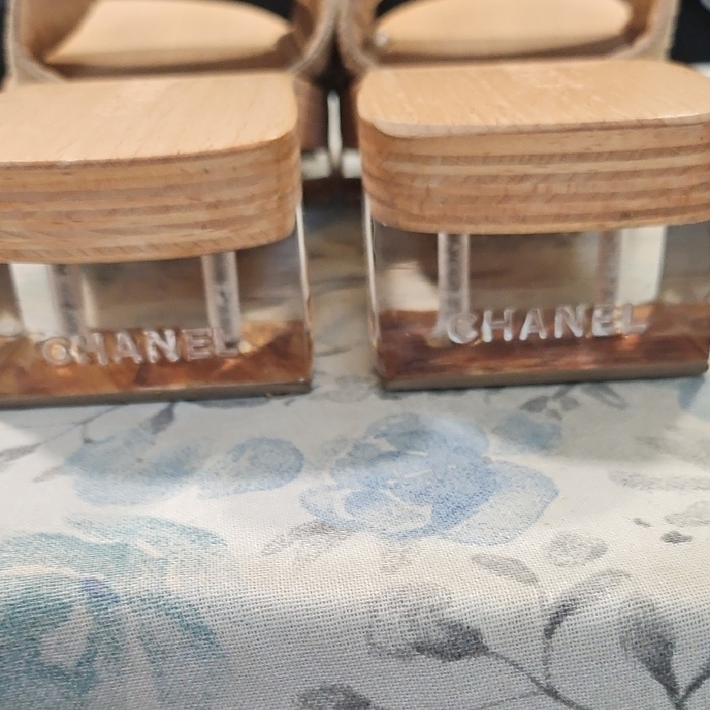 Women's Tan Slide Sandals - Picture 2 of 6
